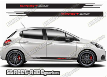 Peugeot 208 racing stripes 119