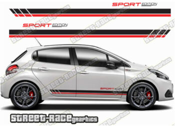Peugeot 208 racing stripes 122