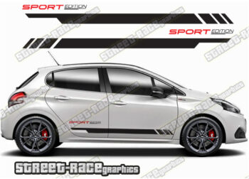 Peugeot 208 racing stripes 123