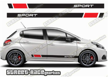 Peugeot 208 racing stripes 125