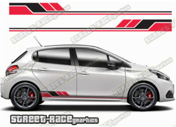 Peugeot 208 racing stripes 128