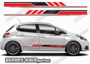 Peugeot 208 racing stripes 129