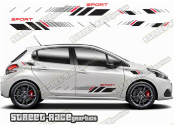 Peugeot 208 racing stripes 131