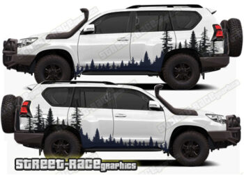 Toyota Land Cruiser 200 & 300 series 024 - Forest overland graphics