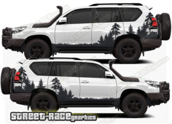 Toyota Land Cruiser 200 & 300 series 025 - Forest overland graphics