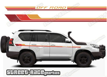 Toyota Land Cruiser 200 & 300 series 041 - RETRO STRIPES