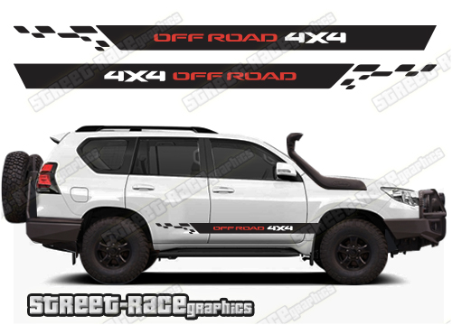 Toyota Land Cruiser 200 & 300 series 050 - 4X4 off road racing stripes