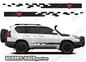 Toyota Land Cruiser 200 & 300 series 055 - racing stripes