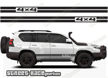 Toyota Land Cruiser 200 & 300 series 059 - 4x4 racing stripes