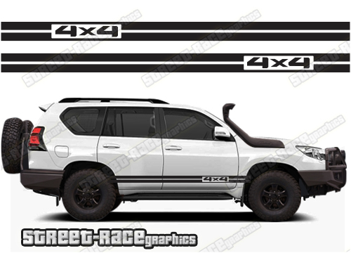 Toyota Land Cruiser 200 & 300 series 059 - 4x4 racing stripes