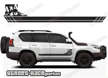 Toyota Land Cruiser 200 & 300 series 060 - 4x4 racing stripes
