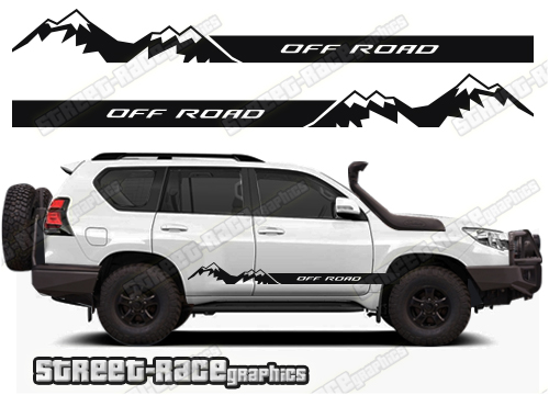 Toyota Land Cruiser 200 & 300 series 061 - off road racing stripes