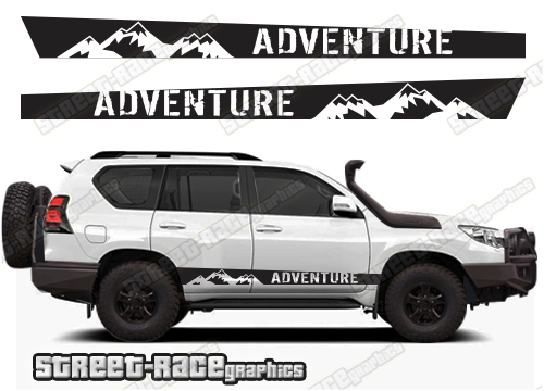 Toyota Land Cruiser 200 & 300 series 062 - off road racing stripes