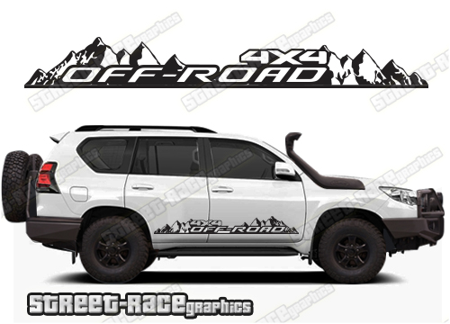 Toyota Land Cruiser 200 & 300 series 067 - off road racing stripes