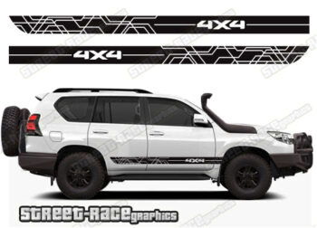 Toyota Land Cruiser 200 & 300 series 068 - off road racing stripes