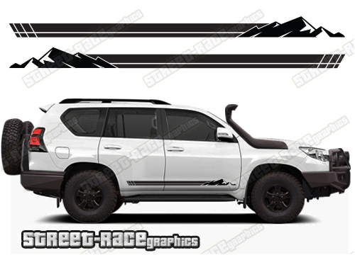 Toyota Land Cruiser 200 & 300 series 069 - off road racing stripes