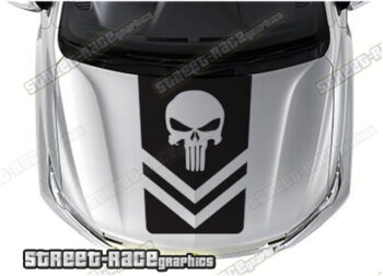 Nissan 4x4 bonnet / hood graphics 003 - PUNISHER