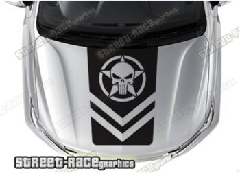 Nissan 4x4 bonnet / hood graphics 005 - PUNISHER