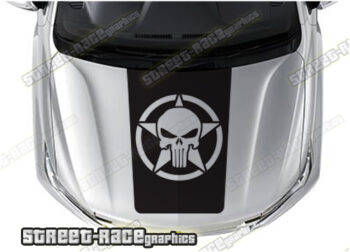 Nissan 4x4 bonnet / hood graphics 006 - PUNISHER