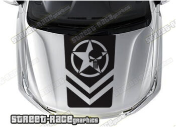 Nissan 4x4 bonnet / hood graphics 007 - PUNISHER