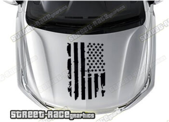 Mitsubishi 4x4 bonnet / hood graphics 023