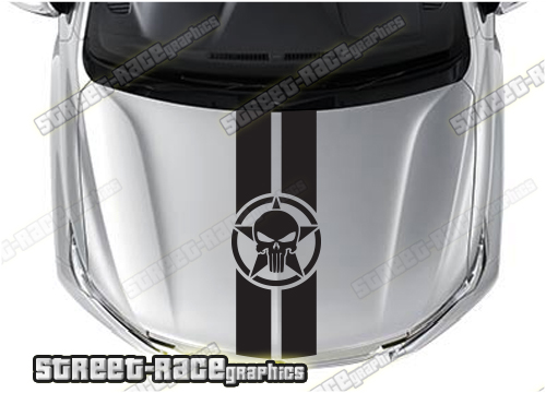 Mitsubishi 4x4 bonnet / hood graphics 035