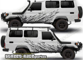 Toyota Land Cruiser 70 series 002 - mud splatter graphics