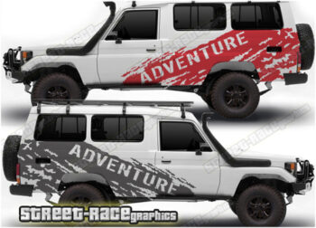 Toyota Land Cruiser 70 series 012 - Adventure overland graphics