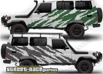 Toyota Land Cruiser 70 series 014 - Safari ripped graphics