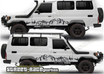 Toyota Land Cruiser 70 series 020 - Mountain graphics