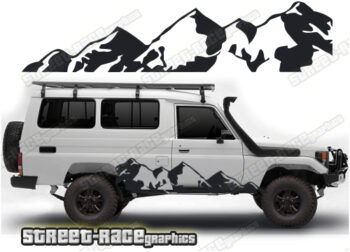 Toyota Land Cruiser 70 series 022 - Mountain graphics