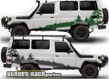 Toyota Land Cruiser 70 series 026- Forest adventure graphics