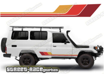 Toyota Land Cruiser 70 series 043 - Retro stripes