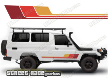 Toyota Land Cruiser 70 series 044 - Retro stripes