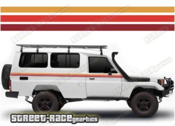 Toyota Land Cruiser 70 series 045 - Retro stripes