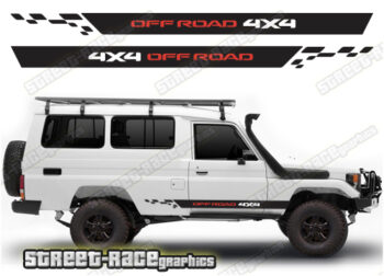 *SALE - READ DESCRIPTION - Toyota Land Cruiser 70 series 050 - 4X4 off road racing stripes