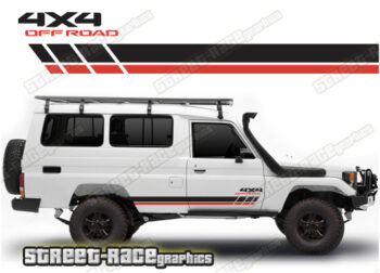 Toyota Land Cruiser 70 series 053 - racing stripes