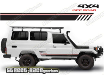 Toyota Land Cruiser 70 series 054 - racing stripes