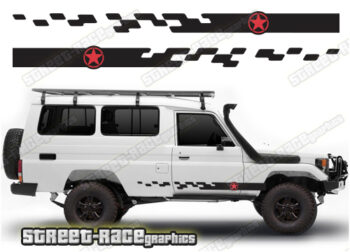 Toyota Land Cruiser 70 series 055 - racing stripes