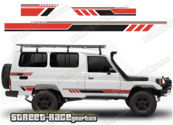 Toyota Land Cruiser 70 series 056 - racing stripes