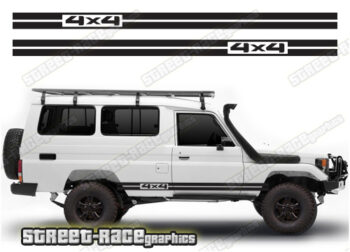 Toyota Land Cruiser 70 series 059 - 4x4 racing stripes