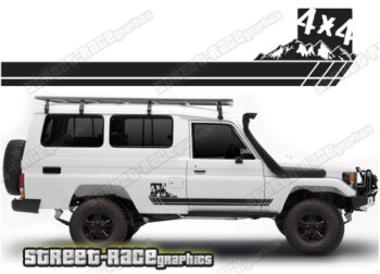 Toyota Land Cruiser 70 series 060 - 4x4 racing stripes