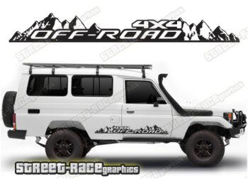 Toyota Land Cruiser 70 series 067 - off road 4x4 decals