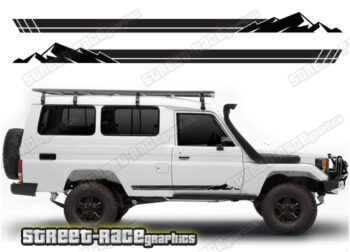 Toyota Land Cruiser 70 series 069 - 4x4 racing stripes
