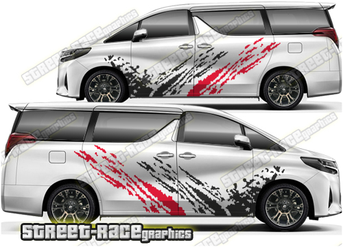 Toyota Alphard large graphics 003 - mud splatter