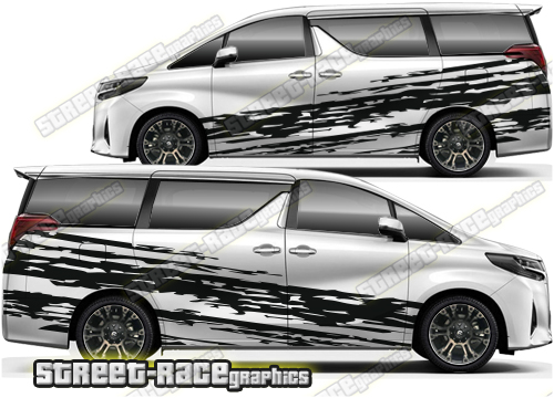 Toyota Alphard large graphics 014 - Shredded