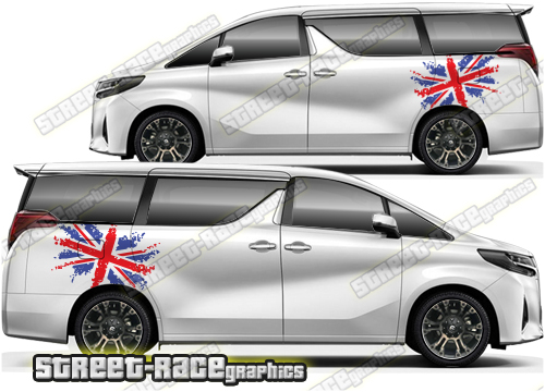 Toyota Alphard large graphics 021 - UNION JACK
