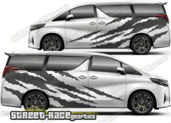Toyota Alphard large graphics 022 - Shredded