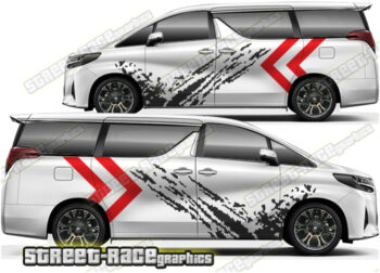 Toyota Alphard large graphics 023 - Mud splatter