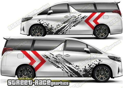 Toyota Alphard large graphics 023 - Mud splatter